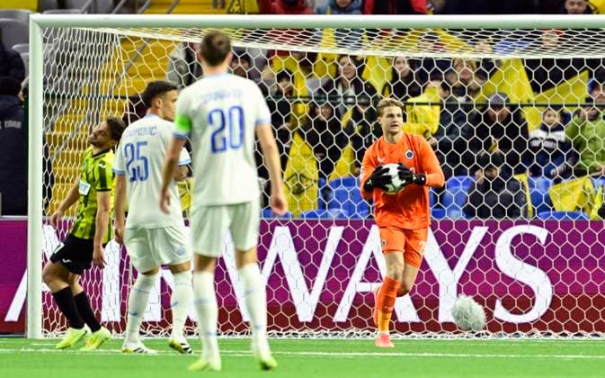 Kairat Almaty v Club Brugge - UEFA Champions League ASTANA, KAZACHSTAN - JANUARY 20 : Jackers Nordin goalkeeper of Club Brugge during the UEFA Champions League 2025 26 League Phase MD7 match between Kairat Almaty and Club Brugge on January 20, 2026 in Astana, Kazachstan, 20 01 2026 Astana Kazachstan  Copyright: xJanxDexMeuleneirx