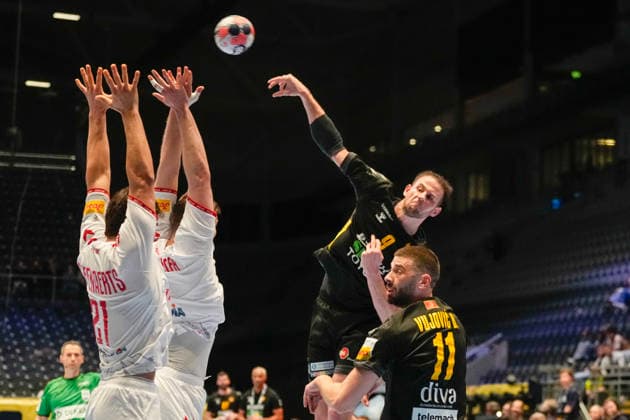 Men s European Handball Championship, Montenegro Switzerland Baerum 20260120 Montenegro s Radojica Cepic during the European Championship men s handball match between Montenegro and Switzerland in Unity Arena in Fornebu Photo Erik Flaaris Johansen NTB Baerum Norway EDITORIAL USE ONLY RESTRICTED USE FOR BETTING COMPANIES  Copyright: xErikxFlaarisxJohansenx xNTBx