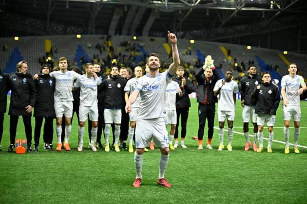 Kairat Almaty v Club Brugge - UEFA Champions League ASTANA, KAZACHSTAN - JANUARY 20 : Mechele Brandon defender of Club Brugge celebrates the victory with teammates after the UEFA Champions League 2025 26 League Phase MD7 match between Kairat Almaty and Club Brugge on January 20, 2026 in Astana, Kazachstan, 20 01 2026 Astana Kazachstan  Copyright: xJanxDexMeuleneirx