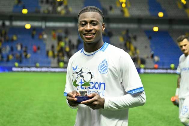 Kairat Almaty v Club Brugge - UEFA Champions League ASTANA, KAZACHSTAN - JANUARY 20 : Diakhon Mamadou forward of Club Brugge after the UEFA Champions League 2025 26 League Phase MD7 match between Kairat Almaty and Club Brugge on January 20, 2026 in Astana, Kazachstan, 20 01 2026 Astana Kazachstan  Copyright: xJanxDexMeuleneirx