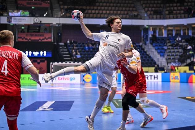 ALTRO - Pallamano - Men s EHF Euro 2026 - Poland vs Italy Giacomo Jack Savini of Italy during Men s EHF Euro 2026 - Poland vs Italy, Handball match in Kristianstad, Sweden, January 20 2026 Kristianstad Sweden  Copyright: xIPAxSport ABACAx