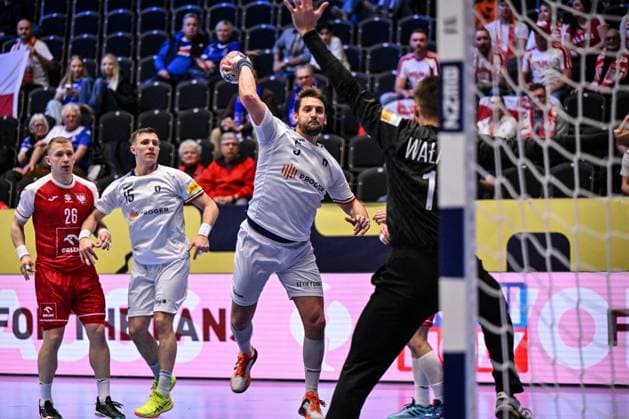 ALTRO - Pallamano - Men s EHF Euro 2026 - Poland vs Italy Gianluca Dapiran of Italy during Men s EHF Euro 2026 - Poland vs Italy, Handball match in Kristianstad, Sweden, January 20 2026 Kristianstad Sweden  Copyright: xIPAxSport ABACAx