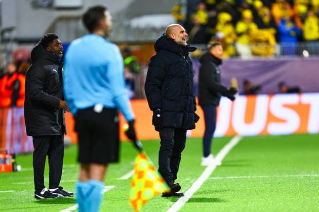 Football, Champions League 2025 2026 Bodo Glimt Manchester City Bodo 20260120 Manchester City s coach Pep Guardiola in the Champions League football match between Bodo Glimt and Manchester City at Aspmyra Stadium Photo Mats Torbergsen NTB Bodo Norway EDITORIAL USE ONLY RESTRICTED USE FOR BETTING COMPANIES  Copyright: xMatsxTorbergsenx xNTBx