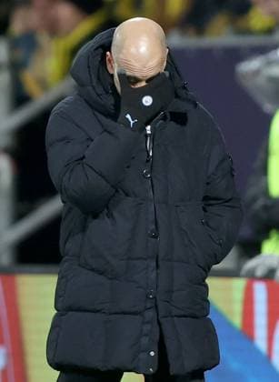Manchester City manager Pep Guardiola shows a look of dejection Bodo Glimt v Manchester City, UEFA Champions League, Group Stage, Football, Aspmyra Stadion, Bodo, Norway - 20 Jan 2026Bodo Aspmyra Stadion Norway EDITORIAL USE ONLY No use with unauthorised audio, video, data, fixture lists, club league logos or live services. Online in-match use limited to 120 images, no video emulation. No use in betting, games or single club league player publications. Copyright: xKieranxMcManus Shutterstockx 16348328at