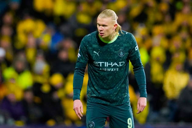 Football, Champions League 2025 2026 Bodo Glimt Manchester City Bodo 20260120 Manchester City s Erling Braut Haaland in the Champions League football match between Bodo Glimt and Manchester City at Aspmyra Stadium Photo Fredrik Varfjell NTB Bodo Norway EDITORIAL USE ONLY RESTRICTED USE FOR BETTING COMPANIES  Copyright: xFredrikxVarfjellx xNTBx