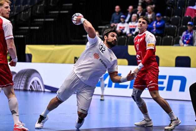 ALTRO - Pallamano - Men s EHF Euro 2026 - Poland vs Italy Andrea Parisini of Italy during Men s EHF Euro 2026 - Poland vs Italy, Handball match in Kristianstad, Sweden, January 20 2026 Kristianstad Sweden  Copyright: xIPAxSport ABACAx