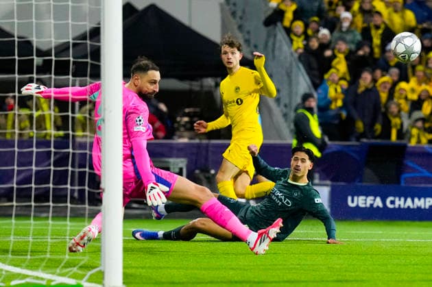 Football, Champions League 2025 2026 Bodo Glimt Manchester City Bodo 20260120 The Champions League football match between Bodo Glimt and Manchester City at Aspmyra Stadium Photo Fredrik Varfjell NTB Bodo Norway EDITORIAL USE ONLY RESTRICTED USE FOR BETTING COMPANIES  Copyright: xFredrikxVarfjellx xNTBx