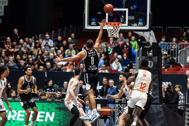 GER, BKT EuroCup, Saison 2025 2026, Niners Chemnitz - Cosea JL Bourg-en-Bresse. 20.01.2026, Messe, Chemnitz, GER, BKT EuroCup, Saison 2025 2026, Niners Chemnitz - Cosea JL Bourg-en-Bresse. Antony Labanca (Cosea JL Bourg-en-Bresse 8) Foto Alexander Trienitz Chemnitz Messe Sachsen Deutschland