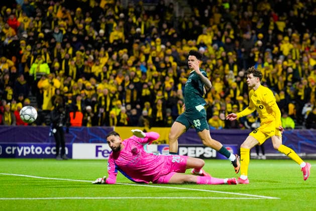Football, Champions League 2025 2026 Bodo Glimt Manchester City Bodo 20260120 The Champions League football match between Bodo Glimt and Manchester City at Aspmyra Stadium Photo Fredrik Varfjell NTB Bodo Norway EDITORIAL USE ONLY RESTRICTED USE FOR BETTING COMPANIES  Copyright: xFredrikxVarfjellx xNTBx
