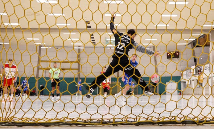 20.01.2026, Deutschland, Asperg, Handball TVB Stuttgart vs. HBW Balingen-Weilstetten, Daniel Rebmann (HBW)