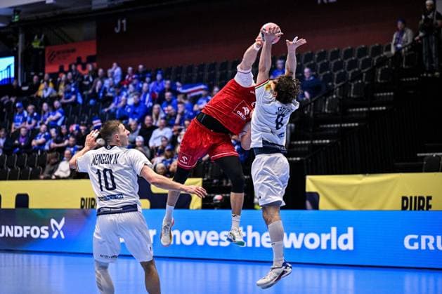 ALTRO - Pallamano - Men s EHF Euro 2026 - Poland vs Italy Giacomo Jack Savini of Italy during Men s EHF Euro 2026 - Poland vs Italy, Handball match in Kristianstad, Sweden, January 20 2026 Kristianstad Sweden  Copyright: xIPAxSport ABACAx