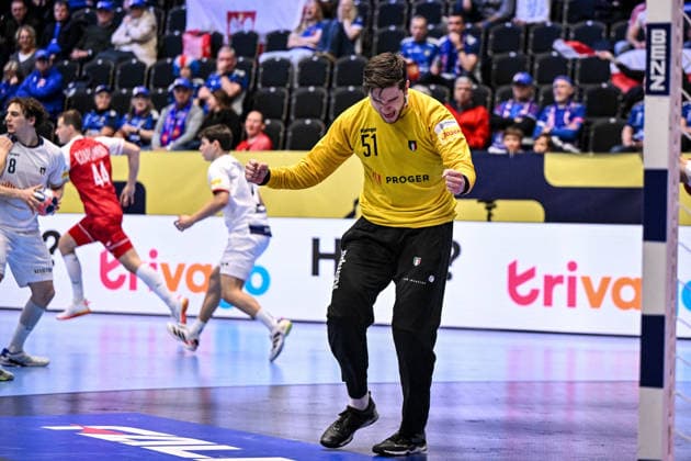 ALTRO - Pallamano - Men s EHF Euro 2026 - Poland vs Italy Pau Panitti of Italy during Men s EHF Euro 2026 - Poland vs Italy, Handball match in Kristianstad, Sweden, January 20 2026 Kristianstad Sweden  Copyright: xIPAxSport ABACAx