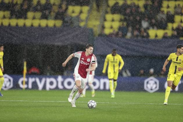 VILLARREAL , 20- 01-2026 , Estadio de la Ceramica, Season 2025 2026, UEFA Champions League match between Villarreal and Ajax. Picture shows Ajax player Youri Baas Villarreal - Ajax  x200954787x Copyright: