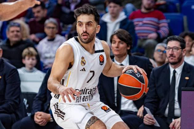 20th January 2026; Movistar Arena; Madrid, Spain; Turkish Airlines Euroleague Basketball; Spain, Real Madrid vs EA7 Emporio Armani Milan; Facundo Campazzo (Real Madrid) Euroleague Basketball Real Madrid vs Olimpia Milano 900 Cordon Press  900 CordonxPress LOF - Euroleague Basketball Real Madrid vs Olimpia Milano