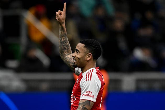 Db Milano 22 10 2025 - Champions League Inter-Arsenal foto Daniele Buffa Image nella foto: esultanza gol Gabriel Jesus 