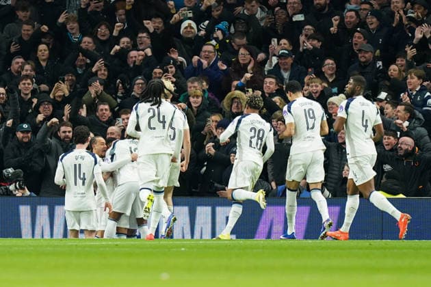 Tottenham Hotspur v Borussia Dortmund, UEFA Champions League Cristian Romero of Tottenham Hotspur celebrating his goal to make it 1-0 during the Tottenham Hotspur v Borussia Dortmund UEFA Champions League match at the Tottenham Hotspur Stadium, London, England on 20 January 2026 Credit: Dylan Hepworth Every Second Media Editorial use only. All images are copyright Every Second Media Limited. No images may be reproduced without prior permission. Copyright: xIMAGO EveryxSecondxMediax ESM-1767-0028 DylanxHepworthx xEveryxSecondxMediax