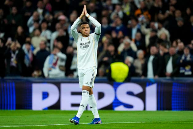ESP: Real Madrid v AS Monaco. UEFA Champions League. Matchday 7 Kylian Mbappe of Real Madrid CF after scoring the 1-0 during the UEFA Champions League match, between Real Madrid and AS Monaco, Matchday 7, played at Santiago Bernabeu Stadium on January 20, 2026 in Madrid, Spain. kpng Copyright: xCesarxCebollax xPRESSINx PS_260120_RMA_MON_2526_009