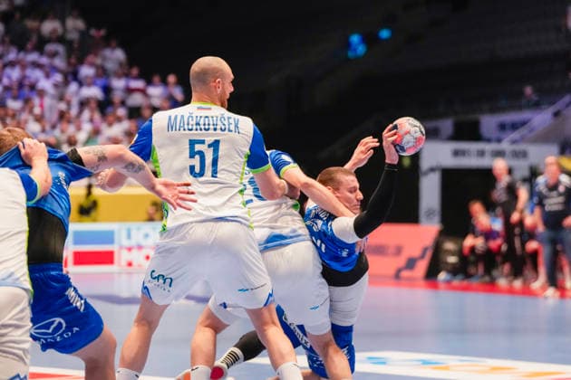 Men s European Handball Championship, Slovenia Faroe Islands Baerum 20260120 The European Championship match in men s handball between Slovenia and the Faroe Islands in Unity Arena in Fornebu Photo Erik Flaaris Johansen NTB Baerum Norway EDITORIAL USE ONLY RESTRICTED USE FOR BETTING COMPANIES  Copyright: xErikxFlaarisxJohansenx xNTBx