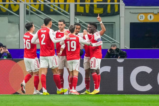 MILAN, ITALY - JANUARY 20: Gabriel Jesus of Arsenal celebrates for his first goal during the UEFA Champions League 2025 26 League Phase MD7 match between FC Internazionale Milano and Arsenal FC at Stadio San Siro on January 20, 2026 in Milan, Italy. Milan Stadio San Siro Italy Copyright: xJustPictures.ch JarixPestelaccix jp-en-EuSpIm-JP4_JAR_Inter_Arsenal_20Jan2026_10060