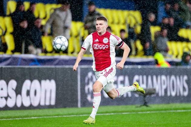 VILLARREAL , 20- 01-2026 , Estadio de la Ceramica, Season 2025 2026, UEFA Champions League match between Villarreal and Ajax. Picture shows Ajax player Anton Gaaei Villarreal - Ajax  x200956503x Copyright: