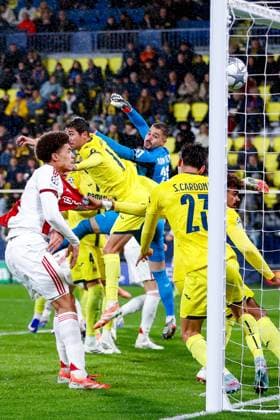VILLARREAL , 20- 01-2026 , Estadio de la Ceramica, Season 2025 2026, UEFA Champions League match between Villarreal and Ajax. Picture shows Ajax player Oscar Gloukh scored 1-1 Villarreal - Ajax  x200956939x Copyright: