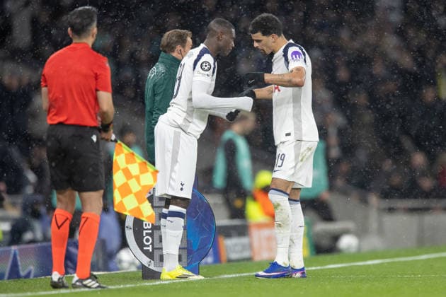 Tottenham Hotspur v Borussia Dortmund, UEFA Champions League, Group Stage, Football, Tottenham Hotspur Stadium, London, UK - 20 Jan 2026 Dominic Solanke of Tottenham Hotspur is subbed off for Randal Kolo Muani of Tottenham Hotspur London Tottenham Hotspur Stadium Tottenham GBR, UK NEWSPAPERS OUT Copyright: xEllixBirchx