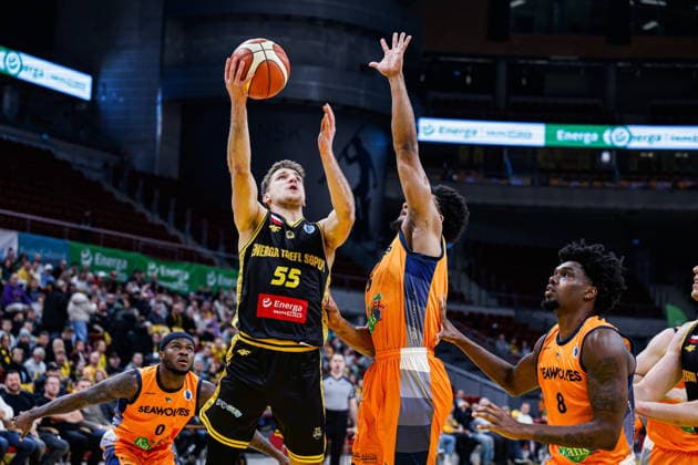 Sopot, 20.01.2026 FIBA EUROPE CUP KOSZYKOWKA MEZCZYZN MECZ Energa Trefl Sopot - Rostock Seawolves FIBA EUROPE CUP BASKETBALL LEAGUE GAME Energa Trefl Sopot - Rostock Seawolves NZ Jakub Schenk , FOT. KRZYSZTOF POLACZYK 058sport.pl NEWSPIX.PL --- newspix.pl POLAND OUT! 