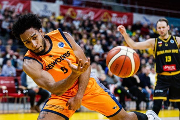 Sopot, 20.01.2026 FIBA EUROPE CUP KOSZYKOWKA MEZCZYZN MECZ Energa Trefl Sopot - Rostock Seawolves FIBA EUROPE CUP BASKETBALL LEAGUE GAME Energa Trefl Sopot - Rostock Seawolves NZ D™Shawn Schwartz FOT. KRZYSZTOF POLACZYK 058sport.pl NEWSPIX.PL --- newspix.pl POLAND OUT! 