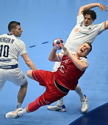 Handball, EM, Polen - Italien 2026.01.20 Kristianstad Szwecja Pilka Reczna Mistrzostwa Europy w pilce recznej mezczyzn 2026 Polska - Wlochy N z Marco Mengon Dawid Dawydzik Foto Norbert Barczyk PressFocus 2026.01.20 Kristianstad Szwecja Handball Men s EHF Euro 2026 Poland - Italy Marco Mengon Dawid Dawydzik Credit: Norbert Barczyk PressFocus NEWSPIX.PL --- newspix.pl POLAND OUT! 