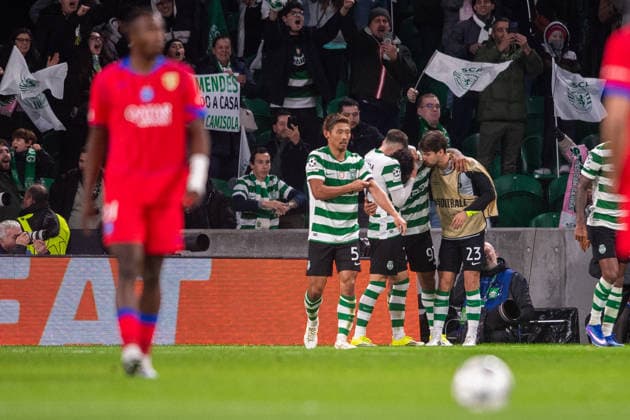 Sporting Clube de Portugal v Paris Saint-Germain - UEFA Champions League 2025 26 League Phase MD7 Luis Suarez of Sporting CP celebrates his goal during the UEFA Champions League 2025 26 League Phase MD7 match between Sporting CP and Paris SG at Jose Alvalade Stadium in Lisbon, Portugal, on January 20, 2026. Lisbon Lisbon Portugal  Copyright: xMiguelxLemosx originalFilename:lemos-sporting260120_npO25.jpg