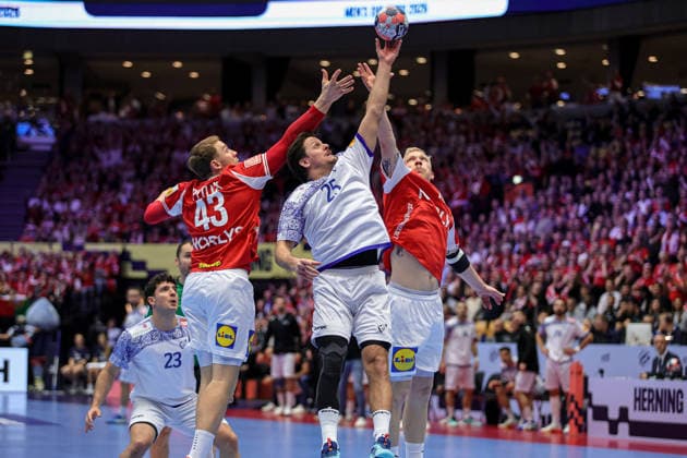 25Areia, Antonio Portugal in action during the match between DENMARK VS PORTUGAL, valid for Men s EHF EURO 2026 at Jyske Bank Boxen in Herning on 20 January 2026. Herning Jyske Bank Boxen Herning Denmark Copyright: xIMAGOx xPRIMExSPORTSxIMAGESx xANGELOxMOREIRAx
