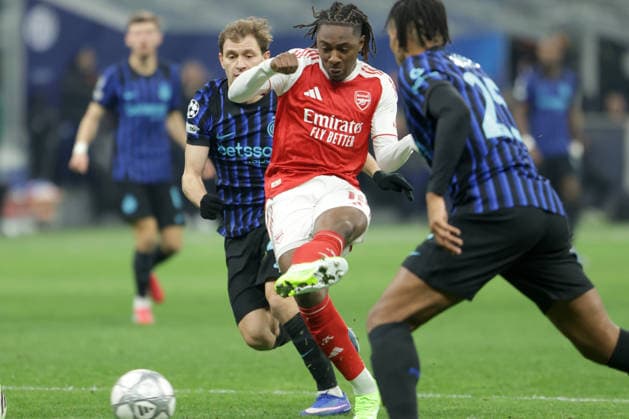 EBERECHI EZE, Arsenal, Champions League, 2025-26, Inter vs Arsenal 1-2, 20-01-2026, Contrasto, Action CHAMPIONS LEAGUE 2025-26 INTER-ARSENAL 1-2