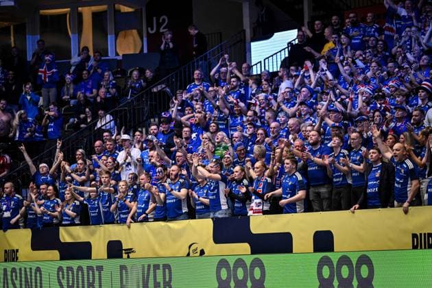 ALTRO - Pallamano - Men s EHF Euro 2026 - Hungary vs Iceland Tifosi, Fans of Islanda Iceland during Men s EHF Euro 2026 - Hungary vs Iceland, Handball match in Kristianstad, Sweden, January 20 2026 Kristianstad Sweden  Copyright: xIPAxSport ABACAx