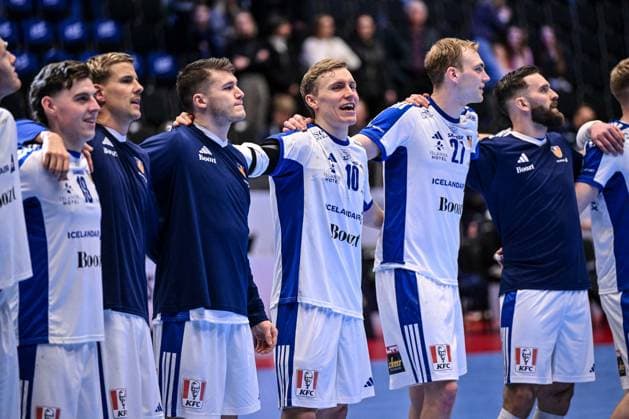 ALTRO - Pallamano - Men s EHF Euro 2026 - Hungary vs Iceland Gisli Kristjansson of Iceland, Ritratto, Esultanza, Celebration, Joy, during Men s EHF Euro 2026 - Hungary vs Iceland, Handball match in Kristianstad, Sweden, January 20 2026 Kristianstad Sweden  Copyright: xIPAxSport ABACAx