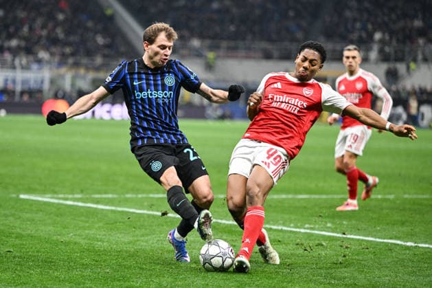 CALCIO - UEFA Champions League - Inter - FC Internazionale vs Arsenal FC Nicolo Barella of FC Inter in action during the UEFA Champions League stage match Phase MD7 between Inter FC Internazionale and Live Arsenal FC, on 20 of January 2026, at Giuseppe Meazza San Siro Siro stadium in Milan, Italy Milan Italy  Copyright: xIPAxSport ABACAx