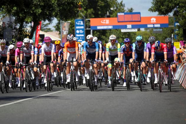 CYCLING TOUR DOWN UNDER, Race Start during stage 1, Tanunda to Tanunda, 120.6km of the 2026 Men s Tour Down Under professional road bicycle race in Adelaide, Wednesday, January 21, 2026. ( NO ARCHIVING, EDITORIAL USE ONLY ADELAIDE SOUTH AUSTRALIA AUSTRALIA  Copyright: xMATTxTURNERx 20260121150499792037