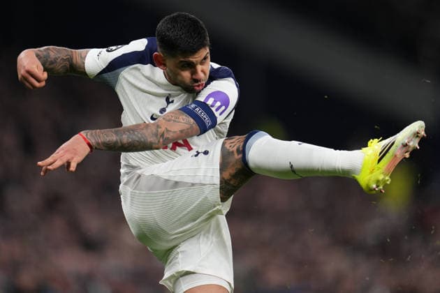 UEFA Champions League Matchday 7 of 8 Tottenham Hotspur v Borussia Dortmund Cristian Romero of Tottenham Hotspur during the UEFA Champions league Matchday 7 of 8 Tottenham Hotspur vs Borussia Dortmund at Tottenham Hotspur Stadium, London, United Kingdom, 20th January 2026 (Photo by Harvey Murphy News Images) Copyright: xHarveyxMurphy NewsxImagesx