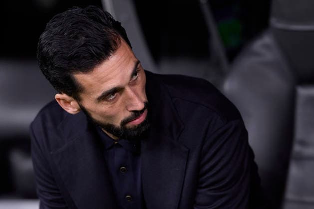 Real Madrid CF Vs AS Monaco in Madrid - 20 Jan 2026 Alvaro Arbeloa, the head coach of Real Madrid CF, looks on prior to the UEFA Champions League 2025 2026 first round day 7 football match between Real Madrid CF and AS Monaco at Santiago Bernabeu Stadium. Final score Real Madrid CF 6:1 AS Monaco Madrid Spain Copyright: xFedericoxTitonex xSOPAxImagesx FTITONE_001