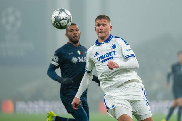 FC Copenhagen v Napoli, UEFA Champions League, Copenhagen, Denmark Copenhagen, Denmark. 20th, January 2026. Andreas Cornelius (14) of FC Copenhagen seen during the UEFA Champions League match between FC Copenhagen and Napoli at Parken in Copenhagen. Denmark, Copenhagen  Copyright: xGonzalesxPhoto TobiasxJorgensenx