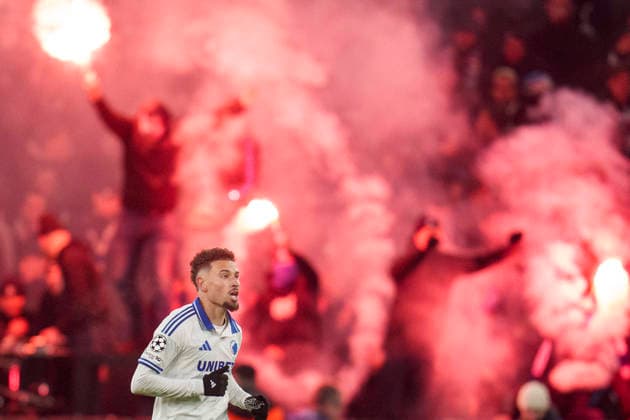DENMARK: Champions League: FC Copenhagen - S.S.C. Napoli DENMARK: Champions League: FC Copenhagen - S.S.C. Napoli FCK s Jordan Larsson scores to make it 1-1 during the Champions League match between FC Copenhagen and S.S.C. Napoli at Parken in Copenhagen on Tuesday, January 20, 2026. Photo: Liselotte Sabroe Ritzau Scanpix , Copenhagen Denmark
