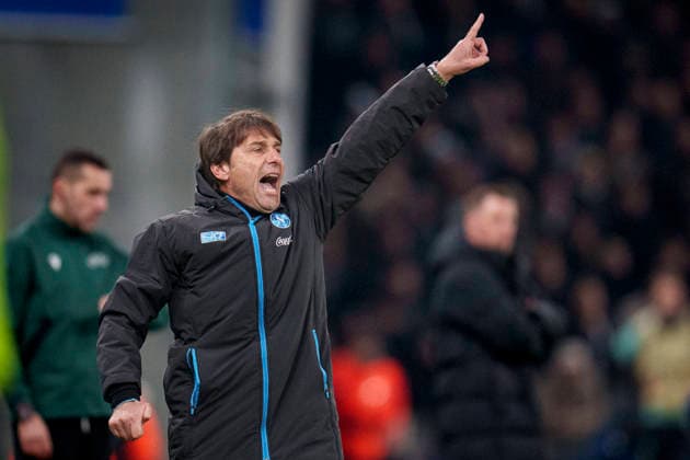 DENMARK: Champions League: FC Copenhagen - S.S.C. Napoli DENMARK: Champions League: FC Copenhagen - S.S.C. Napoli SSC Napoli s Head Coach Antonio Conte during the Champions League match between FC Copenhagen and S.S.C. Napoli at Parken in Copenhagen on Tuesday, January 20, 2026. Photo: Liselotte Sabroe Ritzau Scanpix , Copenhagen Denmark