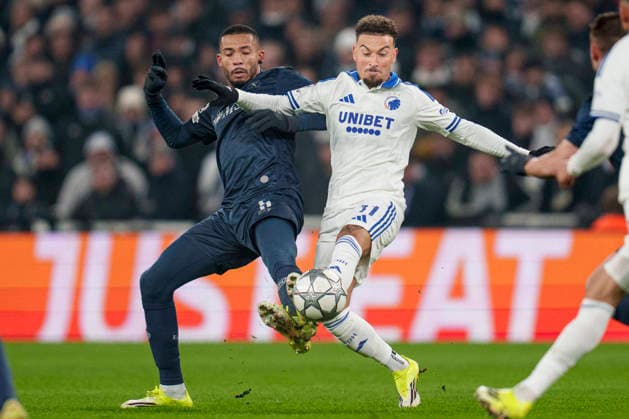 DENMARK: Champions League: FC Copenhagen - S.S.C. Napoli DENMARK: Champions League: FC Copenhagen - S.S.C. Napoli FCK s Jordan Larsson and SSC Napoli s Juan Jesus during the Champions League match between FC Copenhagen and S.S.C. Napoli at Parken in Copenhagen on Tuesday, January 20, 2026. Photo: Liselotte Sabroe Ritzau Scanpix , Copenhagen Denmark