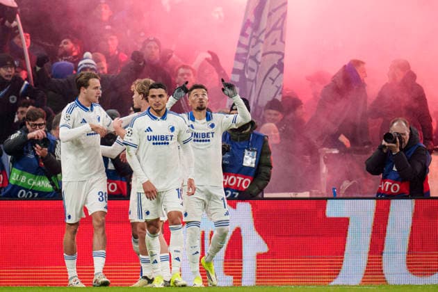 DENMARK: Champions League: FC Copenhagen - S.S.C. Napoli DENMARK: Champions League: FC Copenhagen - S.S.C. Napoli FCK s Jordan Larsson during the Champions League match between FC Copenhagen and S.S.C. Napoli at Parken in Copenhagen on Tuesday, January 20, 2026. Photo: Liselotte Sabroe Ritzau Scanpix , Copenhagen Denmark