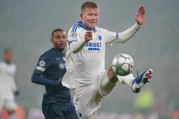 DENMARK: Champions League: FC Copenhagen - S.S.C. Napoli DENMARK: Champions League: FC Copenhagen - S.S.C. Napoli FCK s Andreas Cornelius during the Champions League match between FC Copenhagen and S.S.C. Napoli at Parken in Copenhagen on Tuesday, January 20, 2026. Photo: Liselotte Sabroe Ritzau Scanpix , Copenhagen Denmark