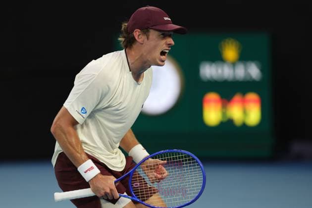 Alex de Minaur of Australia during his second round match Australian Open tennis tournament, Day Four, Melbourne Park, Australia - 21 Jan 2026Melbourne Melbourne Park Victoria (VIC) Australia  Copyright: xRachelxBach Shutterstockx 16303006dv