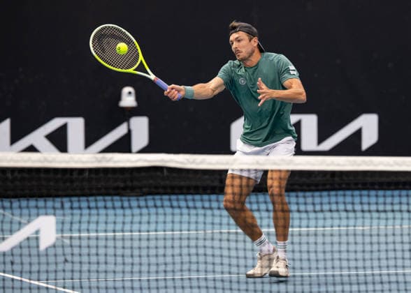 Jakob Schnaitter (umgedrehte Kappe), Mark Wallner, Herren Doppel, Men s Doubles, Australian Open 2026, Melbourne Park, Melbourne, Victoria, Australia. Copyright: xJuergenxHasenkopfx