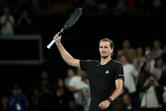 TENNIS AUSTRALIAN OPEN, Alexander Zverev of Germany celebrates match point during the Men™s 2nd round match against Alexandre Muller of France on day 4 of the 2026 Australian Open tennis tournament at Melbourne Park in Melbourne, Wednesday, January 21, 2026. ( NO ARCHIVING MELBOURNE VICTORIA AUSTRALIA  Copyright: xJOELxCARRETTx 20260121157973248284
