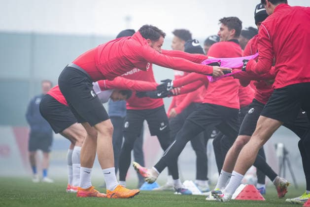 Fussball, Bundesliga, Herren, Training SC Freiburg - Europa-Park-Stadion, Europa Park Stadion,: Christian Guenter (SC Freiburg, 30) Freiburg Europa Park Stadion Baden-Württemberg Deutschland Copyright: xFINLEYxMÖRCHx