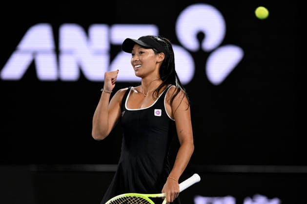 TENNIS AUSTRALIAN OPEN, Priscilla Hon of Australia during the women™s 2nd round match against Iva Jovic of the USA on day 4 of the 2026 Australian Open tennis tournament at Melbourne Park in Melbourne, Wednesday, January 21, 2026. ( NO ARCHIVING MELBOURNE VICTORIA AUSTRALIA  Copyright: xLUKASxCOCHx 20260121183541321121