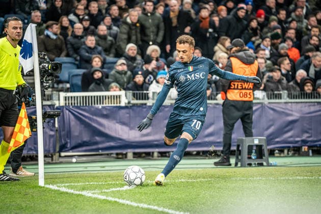 FC Copenhagen v Napoli, UEFA Champions League, Copenhagen, Denmark Copenhagen, Denmark. 20th, January 2026. Noa Lang (70) of Napoli seen during the UEFA Champions League match between FC Copenhagen and Napoli at Parken in Copenhagen. Denmark, Copenhagen  Copyright: xGonzalesxPhoto NicolaixBethelsenx